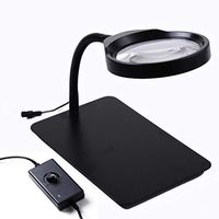 MBEN Magnifying Glass, Desktop 36LED, 10X Magnifying Glass, Lighting Optical Glass Magnifying Glass, Reading, Hobby, Crafts, Suitable for The Elderly, Close-up Work