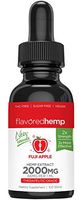 Flavored Hemp Oil - 2000 Mg - Fuji Apple - 100% Organic Hemp Extract Drops - Natural Pain Stress Anxiety Relief & Improves Overall Health - Grown & Made in The USA
