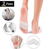 Ball of Foot Cushions Pads, Metatarsal Pads Forefoot Pad, Breathable Gel Foot Cushion for Diabetic Feet, Blisters, Forefoot Pain Relief Soft Gel Inserts Women Men