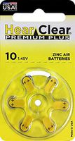 HearClear Hearing Aid Batteries Size 10, PR70 (60 Batteries)