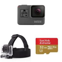GoPro HERO5 Black w/ Head Strap and Memory Card