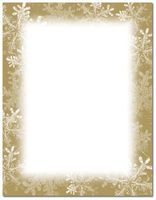 Just Print! Frosted Holiday Wishes Letterhead, 250-pk