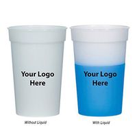 17 Oz. Color Changing Stadium Cup - 100 Quantity - $1.05 Each - Promotional Product/Bulk with Your Logo/Customized. Size: 5” H.