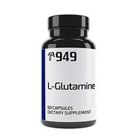 L-Glutamine, Under 10 Dollars, 60 Capsules, Healthy Digestion, Muscle Recovery, No Additive or Filler, Lab-Tested Purity, Made in USA, Satisfaction 100% Guaranteed, 949*