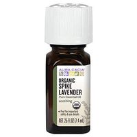 Aura Cacia Organic Essential Oil, Lavender Spike, 0.25 Fluid Ounce