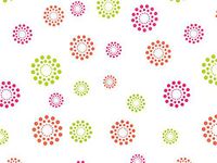 All Occasion Print Cello Rolls - 30"x100' Blooming Hot Dots Cello Roll 1.0 mil (3 Rolls) - WRAPS-CR30BHD