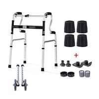 Drive Medical Walker Elderly Care Walking Aid with Wheels and Armrest for Seniors, Handicap, Fracture Disabled, Max 180 Kg