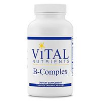 Vital Nutrients - B-Complex - Balanced High Potency B Vitamin Complex - Supports Energy Production, Metabolism and Heart Health - Gluten Free - 120 Vegetarian Capsules per Bottle