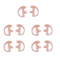 KS K-STORM Two Way Radio Ear Mold Replacement Soft Silicone Ear Insert Earmould for Acoustic Coil Tube Earbud (Carnation, 5 Pair Mediu)