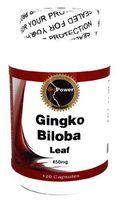 Gingko Biloba Leaf Powder # 450 Mg - 120 Capsules By BioPower Nutrition
