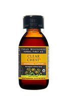 Urban Moonshine Clear Chest | Organic Herbal First Aid Supplement with Elecampane & Honey Syrup | Fast-Acting Bronchial Support | 4.2 FL OZ (Pack of 2)