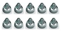 FCS RIC Domes for xReceivers Suitable for Audeo V-30/50/70/90 RIC Hearing Aids (Open, Medium)
