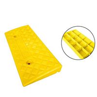 Outdoor Threshold Ramp Mat, Heavy Rubber Triangle Pad, Portable Wheelchair Bicycle Skateboard Service Ramp (Size: 49 21.5 5cm) (Color : Yellow)