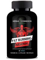 Fat Burning Arsenal Thermogenic Fat Burner - Weight Loss Supplement, Appetite Suppressant, Energy Booster - Premium Fat Burning with Yohimbe HCL, Horny Goat Weed,Long Jack & More - 60 Veggie Capsules