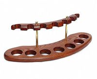 Tobacco pipe Wooden Display Stand Rack Hold "Arch 7" For 7 Smoking Pipes