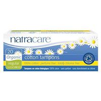 Cotton Tampon w, out Applicator Regular 20 Ct, 6 boxes (120 Tampons Total)