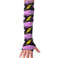 BaPaLa â€œBrainsâ€ Pattern Sports Arm Sleeves Cooling Or Warmer UV Sun Protection Compression Arm Sleeve for Women& Men Suit for Cycling,Running,Golf, Basketball,Football 1 Pairs