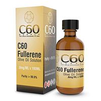 C60 in Olive Oil, Carbon 60 Supplement in Amber Glass Lab Bottles, C 60 Olive Oil, Organic 100ml 99.9% Ultra Pure FULLERENE C60 Supplement. Solvent Free BUCKMINSTERFULLERENE Carbon 60 Olive Oil