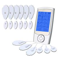 2020 Latest Upgrade Version Dual Channel Rechargeable TENS Unit Muscle Stimulator Electronic Pulse Massager with 16 Modes and 12 Pads Portable Smart Electro Pain Relief Machine