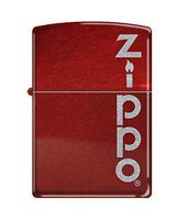Zippo Custom Lighter Design Vertical on Candy Apple Red Windproof Collectible - Cool Cigarette Lighter Case Made in USA Limited Edition & Rare