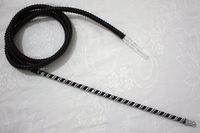 72" BLACK Washable Luxury Hookah Sheesha Hose for Hooka Shisha Narghile Pipe