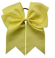 Funny Girl Designs Extra Large Classic Uniform Cheer Bow - Choose Your Color! (Yellow)