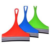 Snorda Soft Plastic Household Bathroom Shower Squeegee Brush Wiper with Hook for Doors Window Mirror Car Glass Cleaning Tool