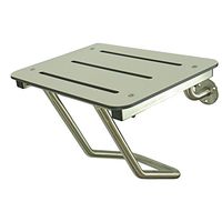 Frost 972, Full Wall Mounted Shower Seat, Stainless/White
