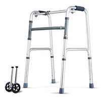 LHQ-HQ Elderly Assisted Walker with Pulley and Sitting Board Four-Legged Chair with Walker Lower Limb Training Four-Legged Walking Stick Non-Slip Walking Stick with Hospital (Color : B) (Color : A)