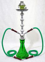 2 Hose 28" Mike Hookah nargila Shisha bar narguile Nargile Glass Water Vase New