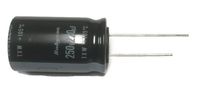 Set of 1, 105°C Electrolytic Capacitor 220uF 250V (220 mfd 250V) 20% Radial, 3/4" x 1 3/16" (19x30mm)
