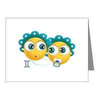 Note Cards (10 Pack) SmileyFace Zodiac Gemini