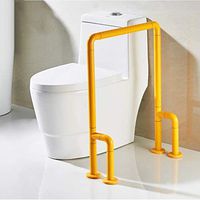 Toilet handrail Mobility aids Home Elderly Pregnant Women Bathroom handrail Creative Bathroom Non-Slip (Color : Yellow, Size : 541972cm)