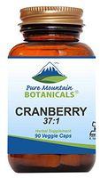 High Potency Cranberry Pills 37:1 Cranberry Concentrate Extract - 90 Veggie Kosher Capsules Now with 400mg