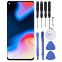 JUNXI Phone case Phone Cover LCD Screen and Digitizer Full Assembly for Galaxy A8s(Black)+Highly Recommended (Color : Black)