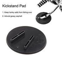 PROAUTO Motorcycle Kickstand Pad Hard Motorcycle Parking Stand for Harley Davidson Durable Kick Stand Coaster Support Plate Helps Park Your Bike on Hot Pavement Grass Soft Ground