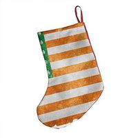 Irish American Flag Stylish Xmas Socks Hanging Decoration Candy Bag Party Holiday Christmas Santa Claus Home Decor Gift