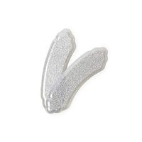 Foot Petals Women's Heavenly Heelz Back of Heel Insole (Silver)