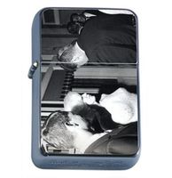 Marilyn Monroe John F. Kennedy Windproof Refillable Flip Top Oil Lighter with Tin Gift Box D-439