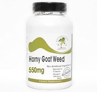 Horny Goat Weed 550mg ~ 120 Capsules - No Additives ~ Naturetition Supplements