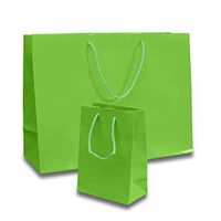 Small Deep Lime Green Euro Bags 4-3/4" X 6 3/4" | Quantity: 100 Gusset - 2 3/4" Width 4 3/4