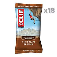 CLIF BAR - Energy Bars - Chocolate Brownie - (2.4 Ounce Protein Bars, 18 Count) Packaging May Vary