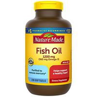 Nature Made Fish Oil 1200 mg Softgels, 230 Count Mega Size for Heart Health† (Packaging May Vary)