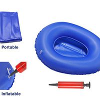 Healifty Patient Bedpan Air Inflation Bedpan Durable Portable Waterproof Reusable Bedpen Inflatable for Patient Elderly Pregnant Women 2PCS