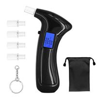 Breathalyzer Portable Alcohol Tester with LCD Display Digital for Home Use Mouthpieces Carrying Case