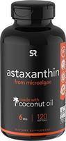 Astaxanthin (6mg) with Organic Coconut Oil for Better Absorption - 120 Softgels