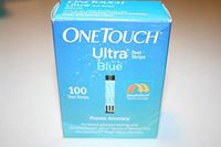 OneTouch Ultra Blue Blood Glucose Test Strips, 53885024510 - Box of 100