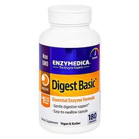 Enzymedica, Digest Basic, 180 Capsules, Dietary Supplement to Support Digestive Relief, Vegan, Gluten Free, Non-GMO, 180 Servings (FFP)