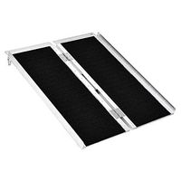 Toolsempire Portable Singlefold Wheelchair Ramp,Non Skid Threshold Ramp for Home Steps Stairs Doorways Scooter,3 Feet x 30 Inch