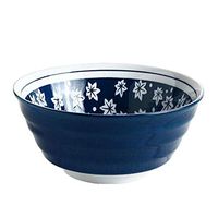 BBSEQ Cereal Bowls Set - Porcelain Soup, Salad, Rice, or Pasta Bowls, Microwave & Dishwasher Safe, Fluid Ounce Capacity, Set of Colorful Designs